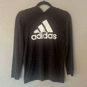 Boys Adidas Long Sleeve Hooded Tee